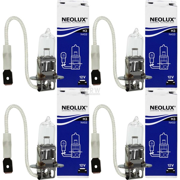 4X Neolux Halogen H3 55W 12V Sockel Pk22S-image