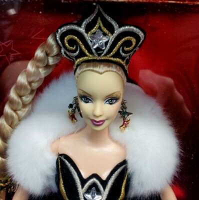 Vintage Mattel 2006 HOLIDAY BARBIE Doll by Bob Mackie BLACK GOWN