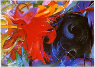 Franz Marc : Fighting Forms (Kämpfende Formen) 1914 Giclée Archival Print 11×17