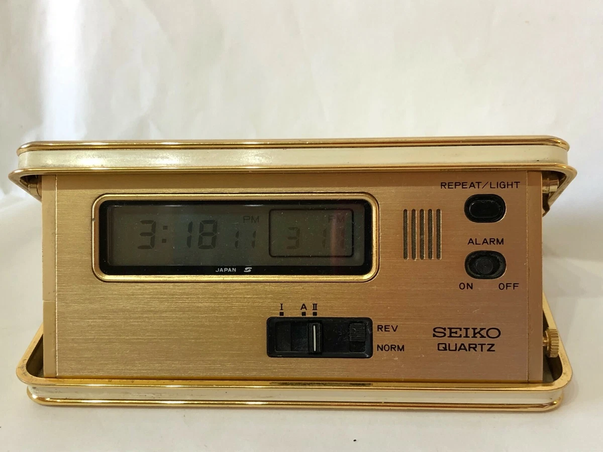 SEIKO SVEGLIA DA VIAGGIO DUAL TIME ALARM 972444 MADE IN JAPAN
