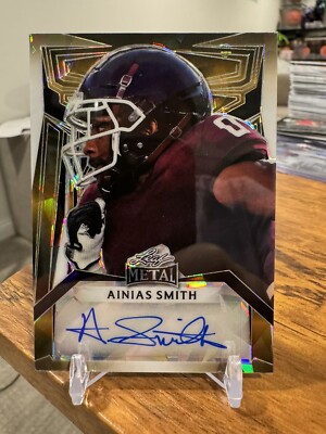 2023 Leaf Metal Football AINIAS SMITH Rookie Auto #1/1 Texas A&M | Eagles   