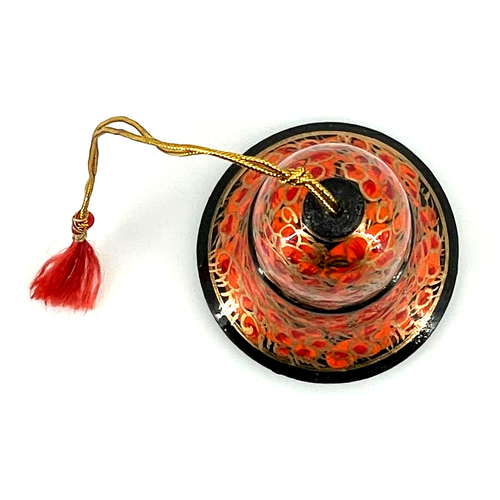 Hand Crafted Hand Painted Paper Mache Bell Made In Jammu India - Picture 5 of 7