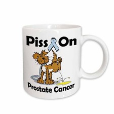 3dRose Piss On Prostate Cancer Awareness Ribbon Cause Design Mug