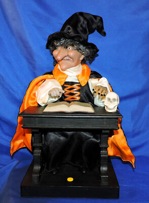 Vtg Gemmy Animated Spell Casting Witch Halloween Prop Decoration With Sound 14 