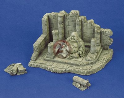 Royal Model 1/35 Temple Ruin Section with Buddha Statue Vietnam [Plaster] 016