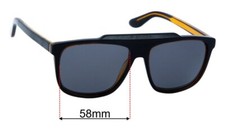 SFx Replacement Sunglass Lenses fits Gucci GG1039S - 58mm Wide