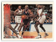 1996-97 Topps #179 CHARLES BARKLEY Houston Rockets  NICE CARD !!!