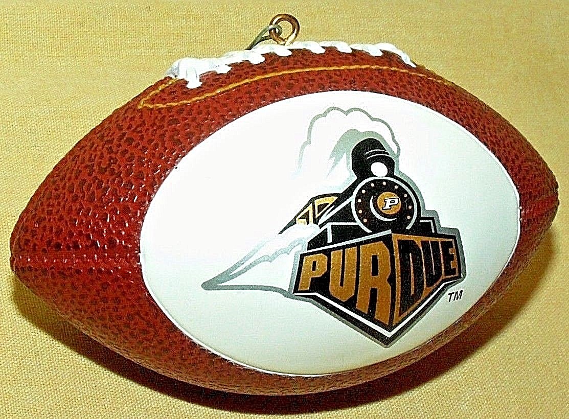 PURDUE ORNAMENT FOOTBALL TOPPERSCOT UNIVERSITY BOILERMAKERS LOOSE NO BOX BALL.