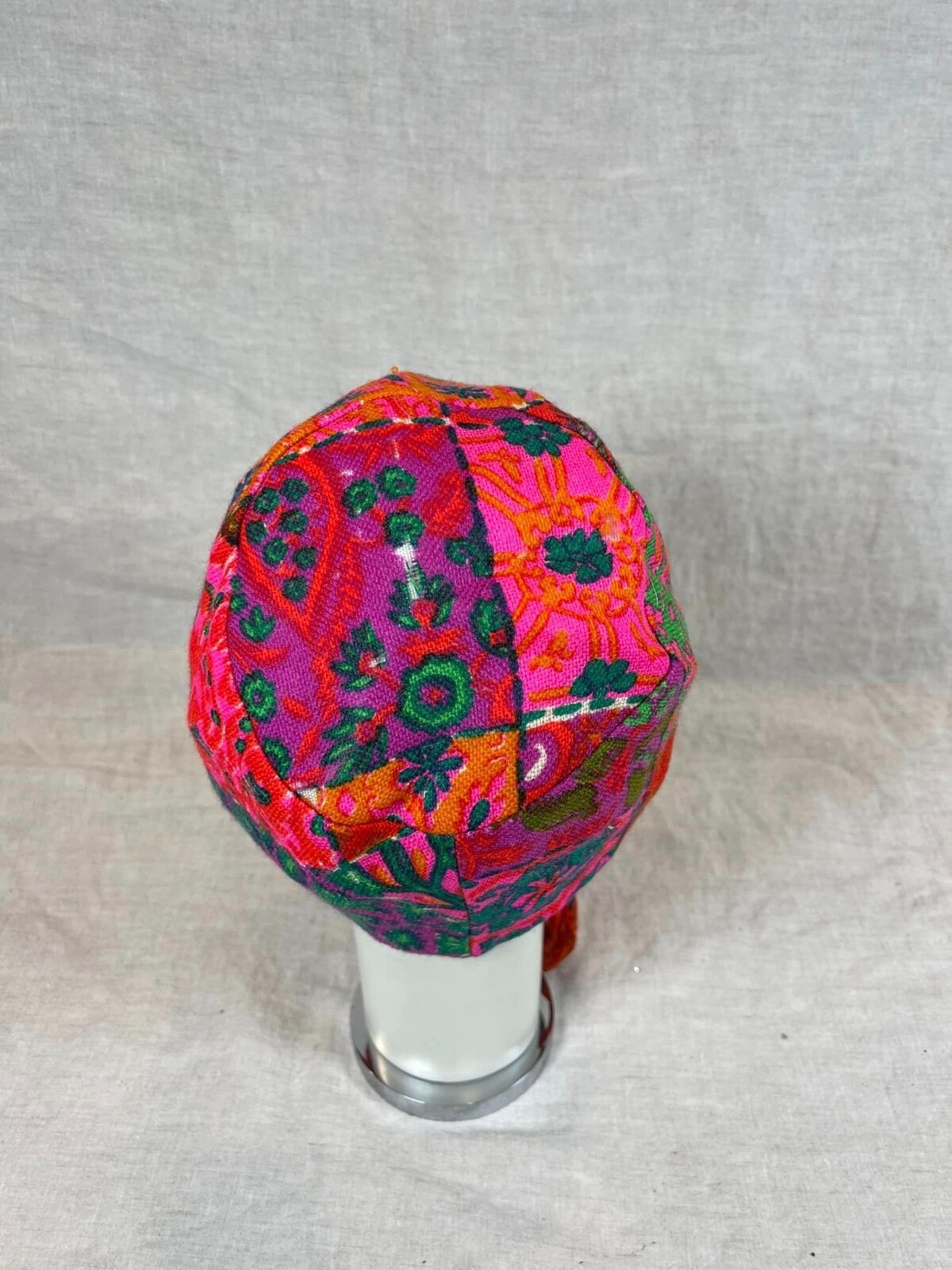 1960's bright patchwork print hat Styled by Coral… - image 4