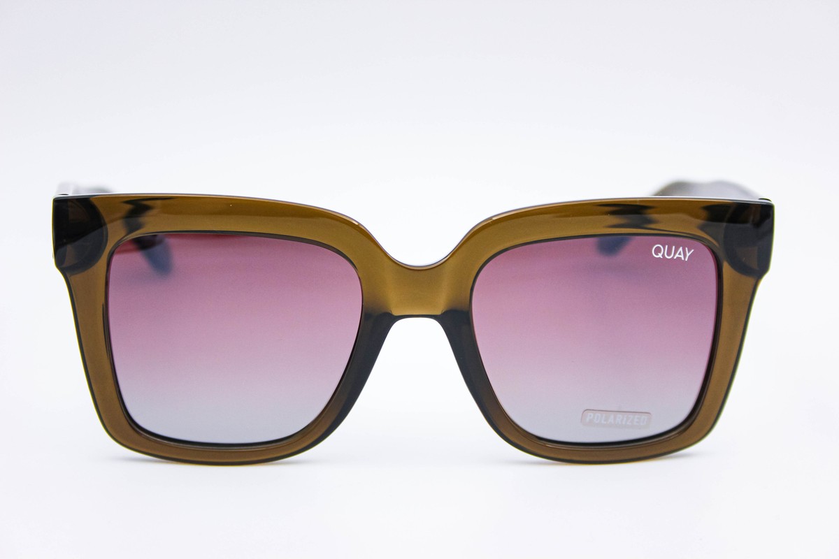 Quay Icy Sunglasses in Tortoiseshell ICY Oversized Square Sunglasses with Thick Frames – Quay  main image 3