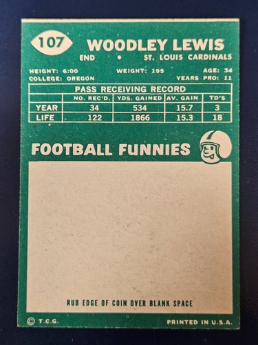 Tarjetas de fútbol americano Topps 1960 completan tu conjunto que elijas elegir cada una #1 - 132 - Imagen 179 de 229