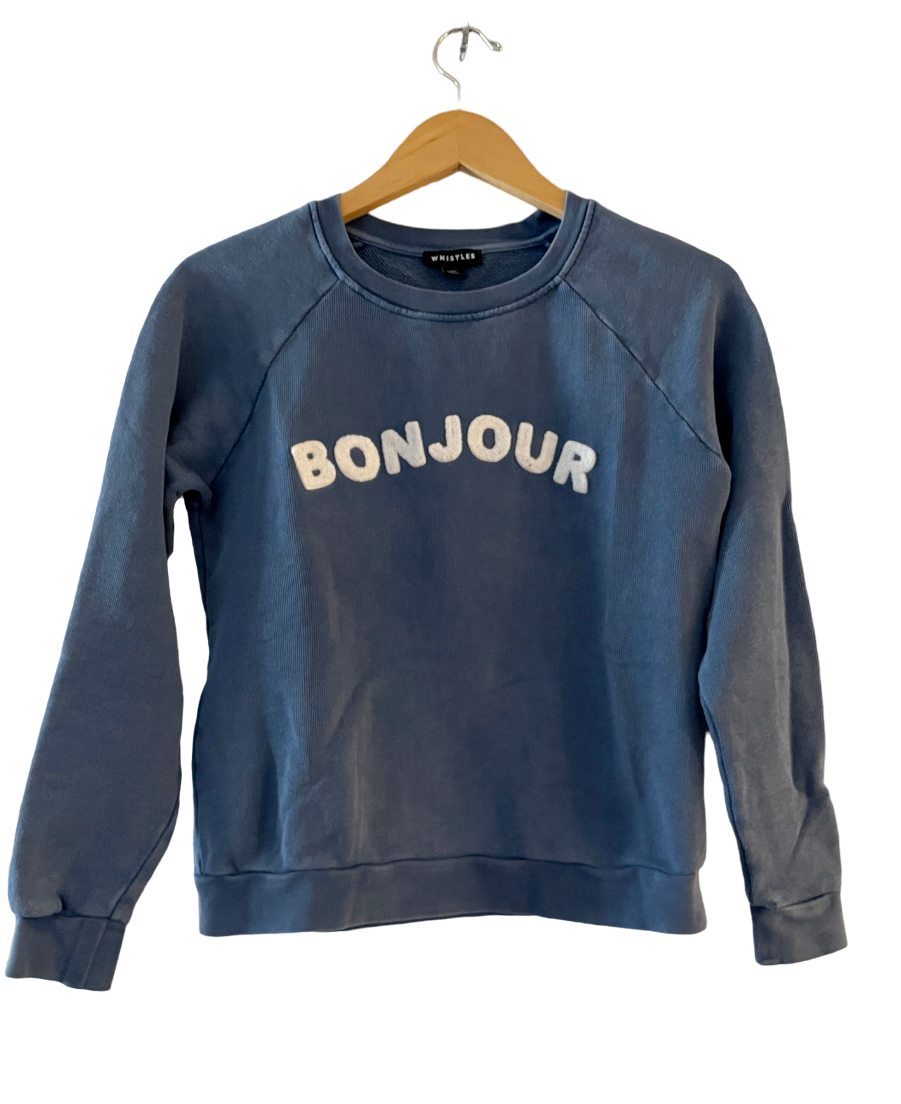Bonjour Whistles Friday Sweatshirt Whistles Saturday Sweatshirt Cheap