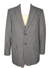bert pulitzer Mens Sz 42L Gray Wool Blend Sport Coat B14