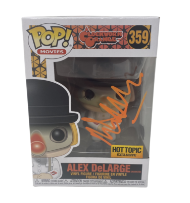 Malcolm McDowell Signed Alex DeLarge Funko Pop A Clockwork Orange