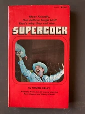 Supercock - Chuck Kelly - FIRST EDITION 1975 - Holloway House, Sleaze