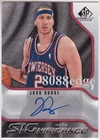 2009-10 SP GAME USED SIGNIFICANCE AUTO: JOSH BOONE #SBJ AUTOGRAPH NJ NETS