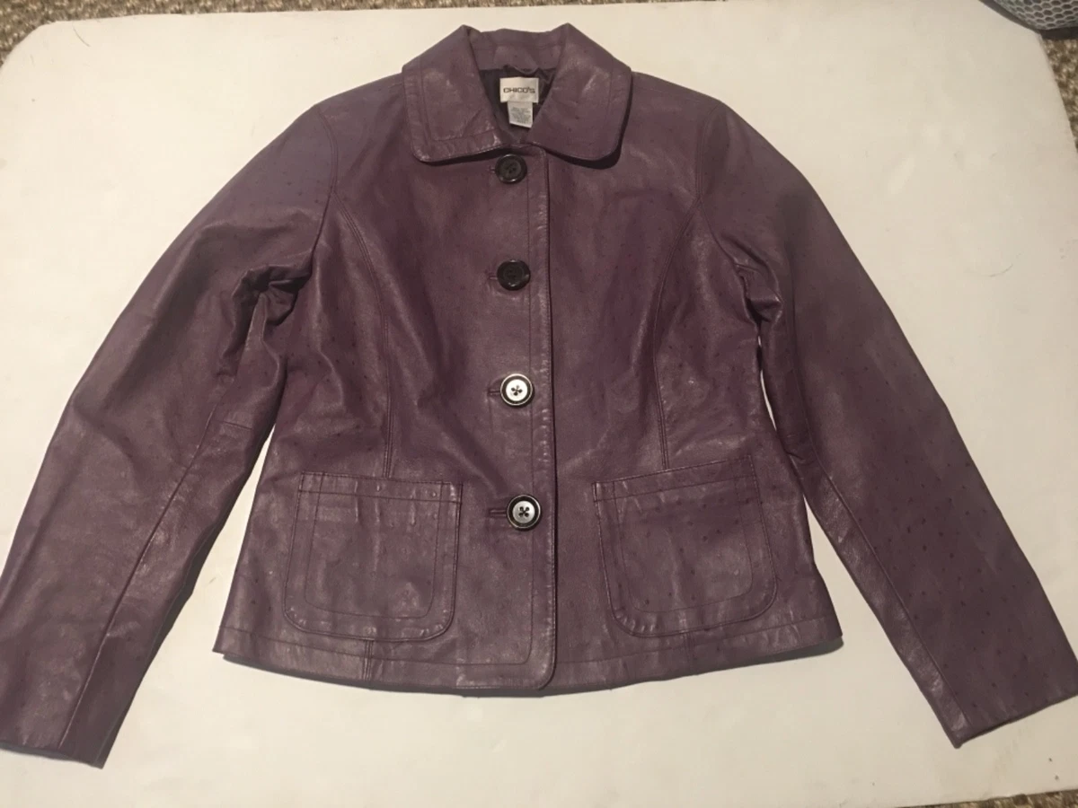 used ostrich leather pullover jacket