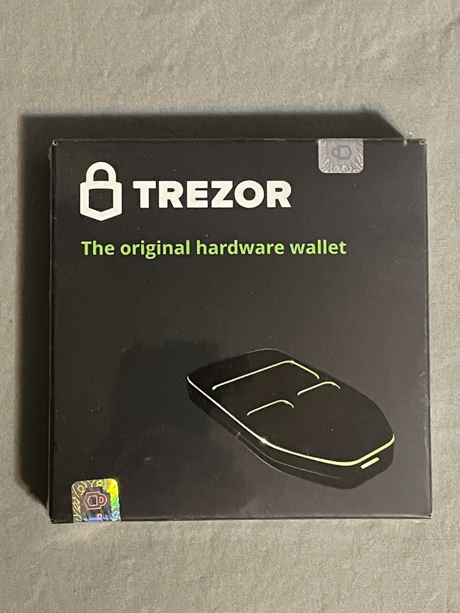 Trezor One (Black) Original Crypto Hardware Wallet Bitcoin ETH - NEW/SEALED  | eBay