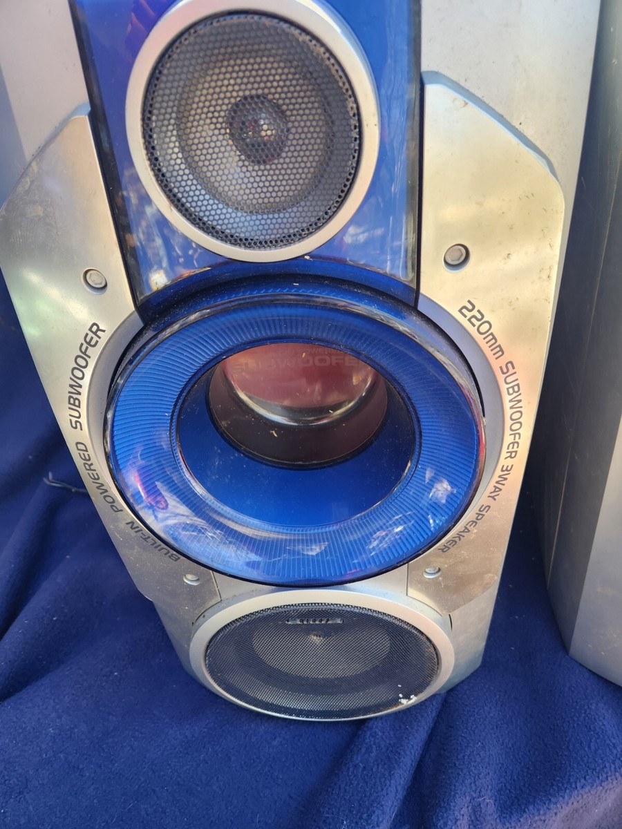 Aiwa 180w Speaker System SX-WZL720 220mm Subwoofer 3way. Pair. | eBay