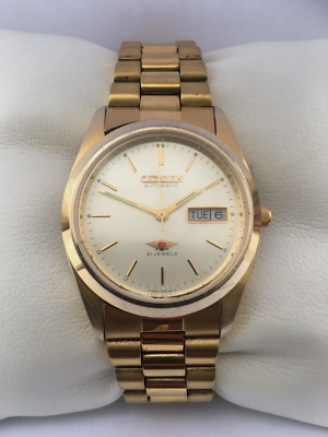Citizen Men's Automatic 21 Jewels Day/ Date Bracelet Gold plate