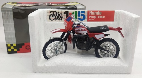 POLISTIL MS 664 MOTO CROSS HONDA PARIGI DAKAR SCALA 1/15 VINTAGE 1983 NEW IN BOX - Picture 2 of 9