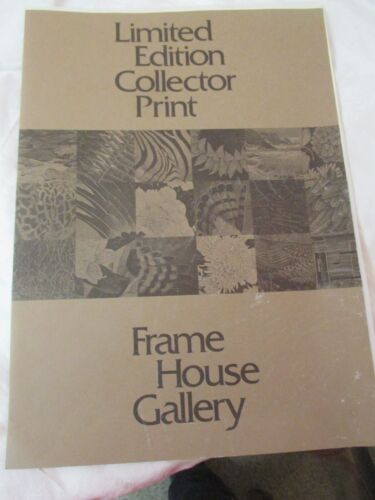 1978 Charles Harper Serigrafie Raccrobat signiert Bleistiftrahmen Haus Galerie 11x16 - Bild 7 von 7