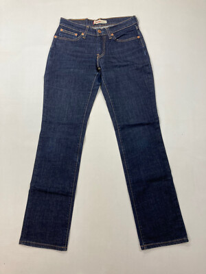 WOMEN'S LEVI 10528 'STRAIGHT' Jeans - W28 L32 - Blue - Great Condition |  eBay