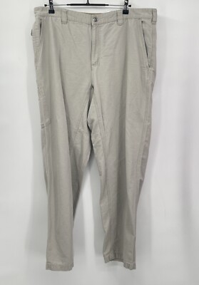 Columbia 38x32 Utility Pants Mens Tan Cotton Rugged Cargo Hiking AM8431