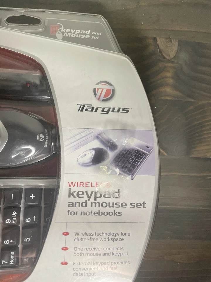 NEW - TARGUS WIRELESS KEYPAD AND MOUSE SET FOR NOTEBOOK PAKP003U - Image 4 of 4