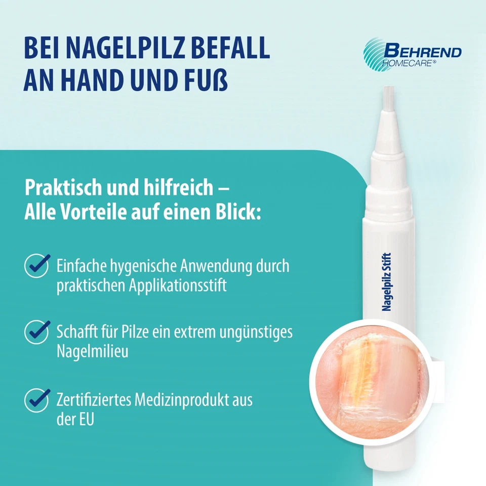 Behrend Homecare – Nagelpilz Stift für eine schnelle Nagelpilzbehandlung - Bild 4 von 4