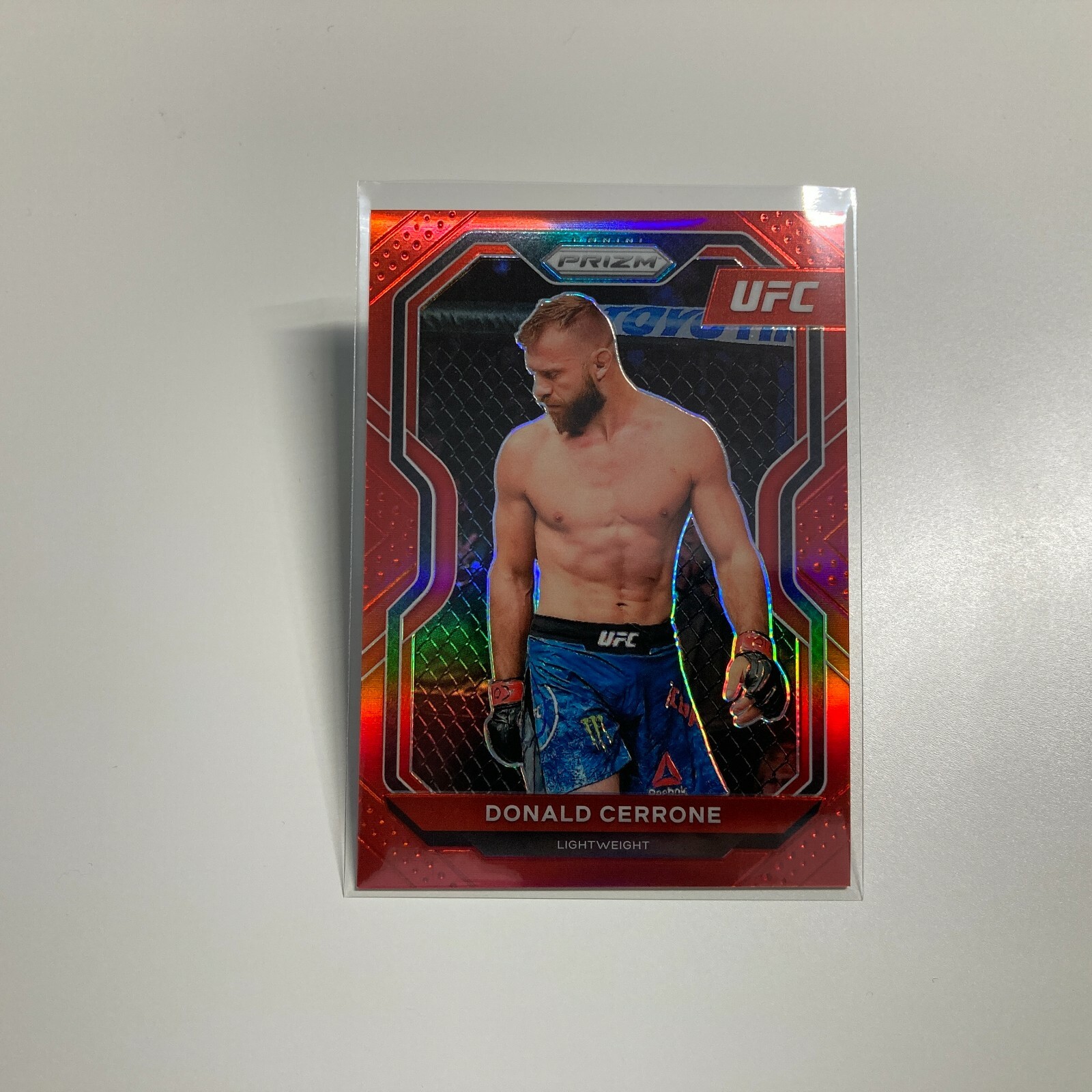 Donald Cerrone 2021 Panini Prizm UFC Red Refractor Card 200/275 #12