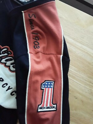 Chemise Vintage Harley-Davidson Manches Longues Femme Taille XS - Pièce Rare