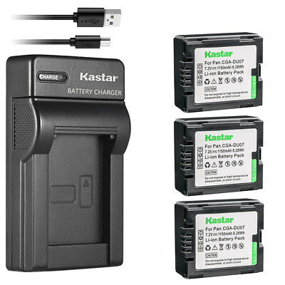 Kastar Battery Slim USB Charger for HITACHI DZ-BP7S & DZ-BX35 DZ