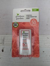 Goddess Garden Baby Mineral Sunscreen Stick For Sensitive Skin SPF50 0.6 Oz AM26