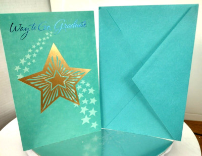 Graduation 5.5''x8.25'' American Greeting ''WAY TO GO GRADUTE Card NEW