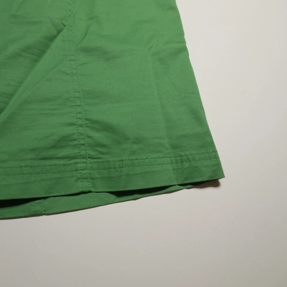 Falda corta St. John's Bay para mujer 10 mezcla de algodón flexible verde con cinturón cremallera lateral Y2K Foto 3 de 4