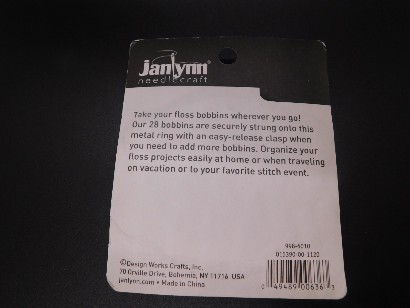 Janlynn Needlecraft 28 Plastic Bobbins with Ring