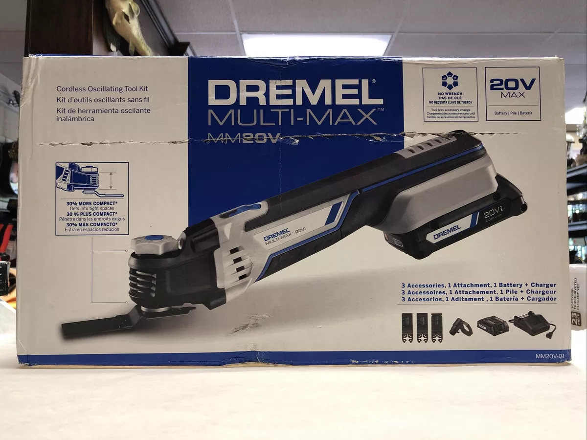 Dremel Multi-Max MM20V-01 Cordless Oscillating Multi-Tool Kit With (1)  Battery 80596058289 eBay