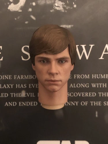 Hottoys Mandalorian Luke Skywalker DX23b   - 1/6th Scale Head Sculpt only