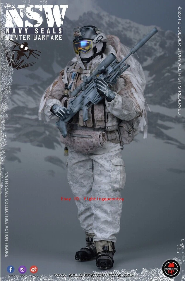 Figura SOLDIER STORY SS109 1/6 NSW NAVY SEALS GUERRA DE INVIERNO “MARKSMAN”  Foto 3 de 4