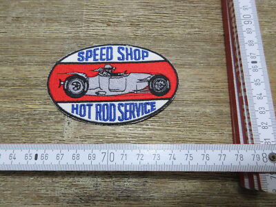 Patch Speed Shop Hot Rod Service NHRA Drag Racing Ratty Nose Art Jacket Weste
