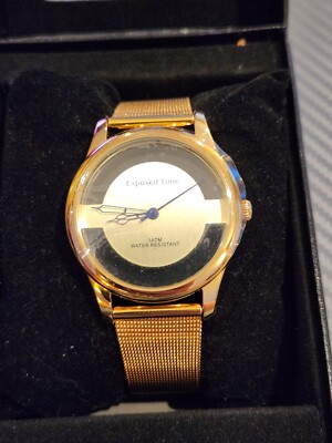 BNIB Mens Exposed Time Quartz Watch. New  .  Unworn.