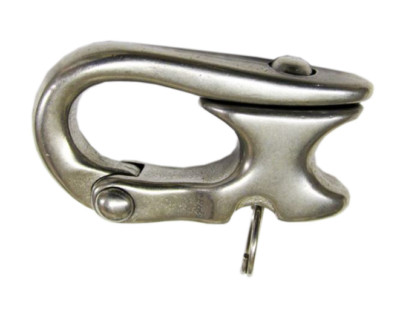 66mm STAINLESS STEEL MARINE ROPE SHEET SHACKLE yacht boat rigging deck snap
