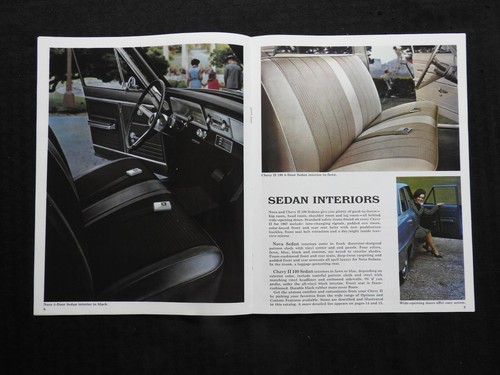 "1967 CHEVROLET CHEVY II NOVA" CONVERTIBLE HARDTOP BROCHURE CATALOG 327 4-SPEED - Picture 5 of 9