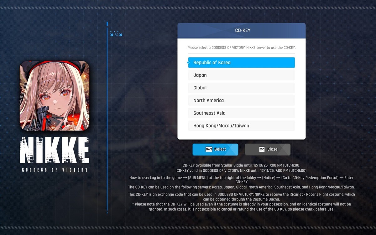 NIKKE X Stellar Blade Scarlet Outfit CD-Key (Choose Region) | eBay
