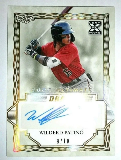2020 LEAF ULTIMATE DRAFT Baseball WILDERD PATINO  RC  AUTO  #09/10