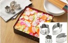 4 Pcs Sakura Vegetable Cutter Mold Cherry Petals Party Sushi Bento Japan Tsubame