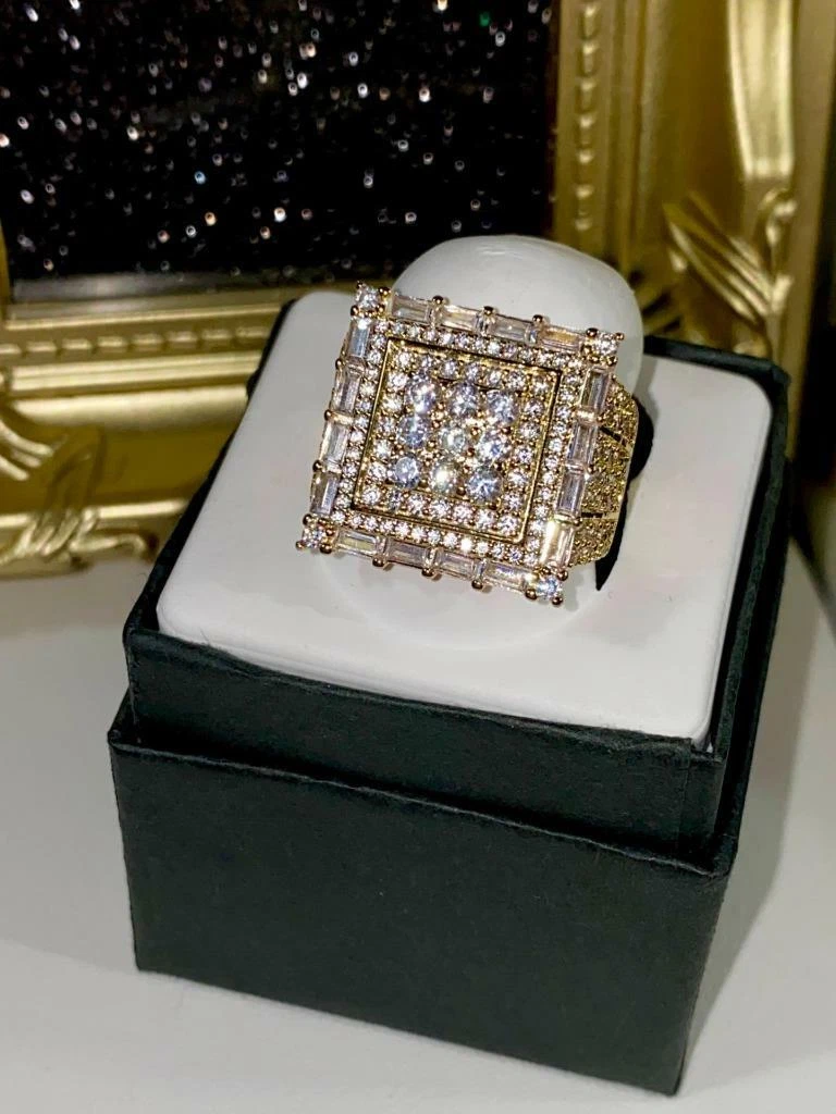Cubic zirconia on sale pinky ring