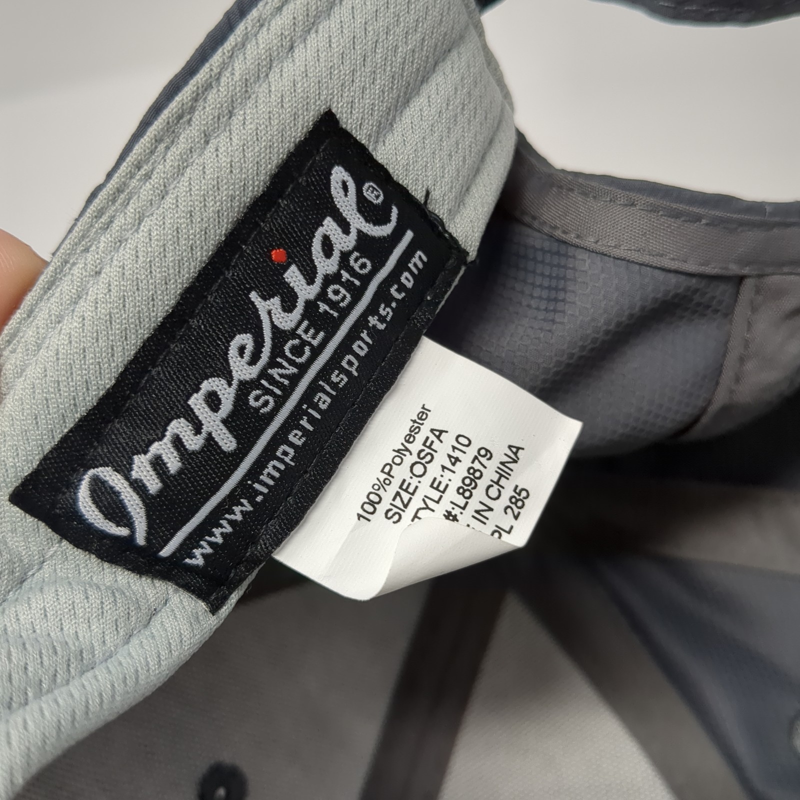 Leaf Patch Strapback Baseball Hat Gray One Size A… - image 9