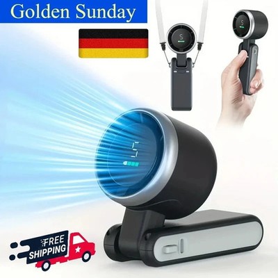 3-in-1 Mini Fan, 5Speeds, 3600mAh Rechargeable USB, Portable Travel Foldable Fan